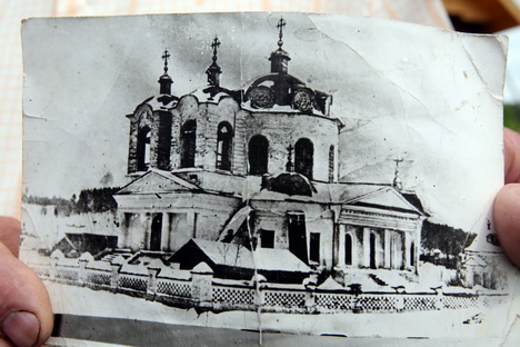 Разрушенный храм Архангела Михаила