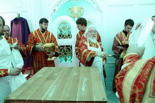 Освящение Престола в храме Архангела Михаила