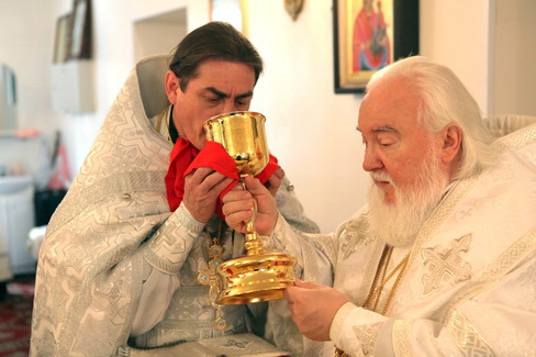 Архиепископ Прокл. Отец Сергий Ефремов.
