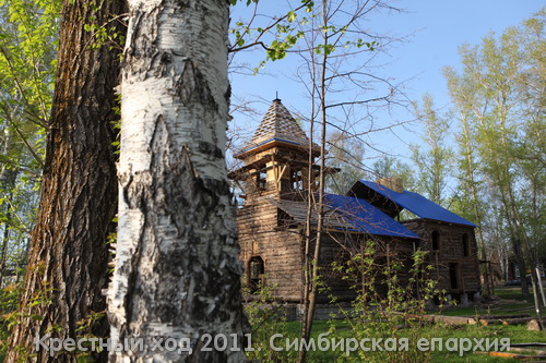 16 мая 2011. Измайлово. Строится Казанский храм, перенесенный из Жадовского монастыря