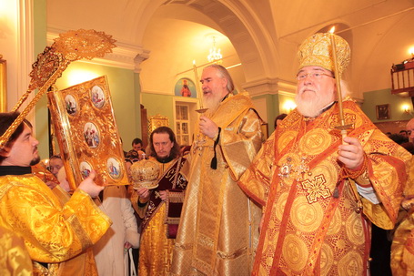 Митрополит Калужский и Боровский Климент (Капалин) и архиепископ Симбирский и Мелекесский Прокл