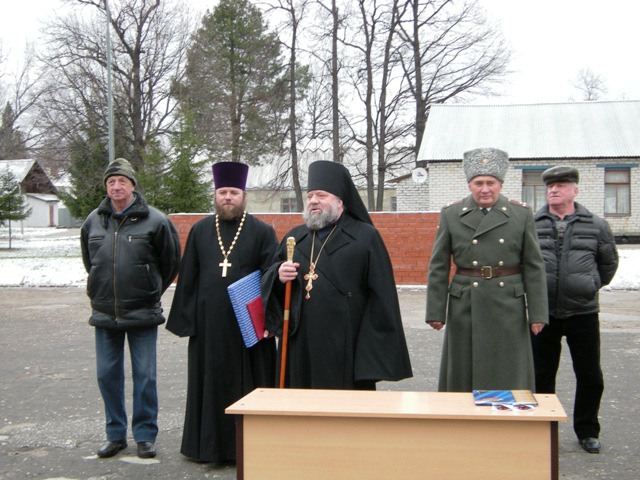 Священники поздравили венных с Днем ракетных войск и артиллерии.