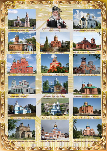 Храмы Симбирской епархии, одна из пяти страниц.