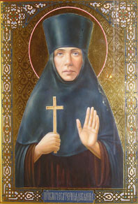 Икона преподобномученицы Екатерины (Декалиной), Симбирской, находится в храме во имя Всех Святых г. Ульяновска.